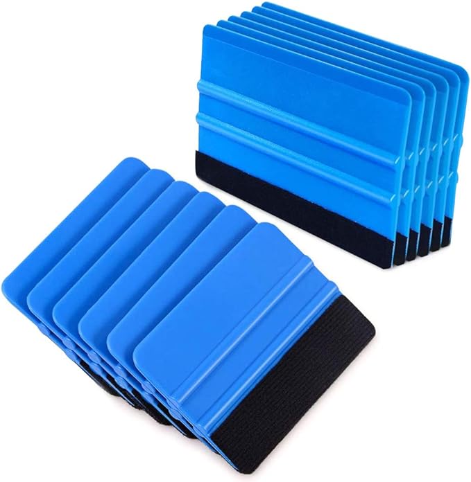 Vankcp 10 Pcs Car Felt Edge Squeegee Kits 5 inch Squeegee Vinyl Scraper Tool ...