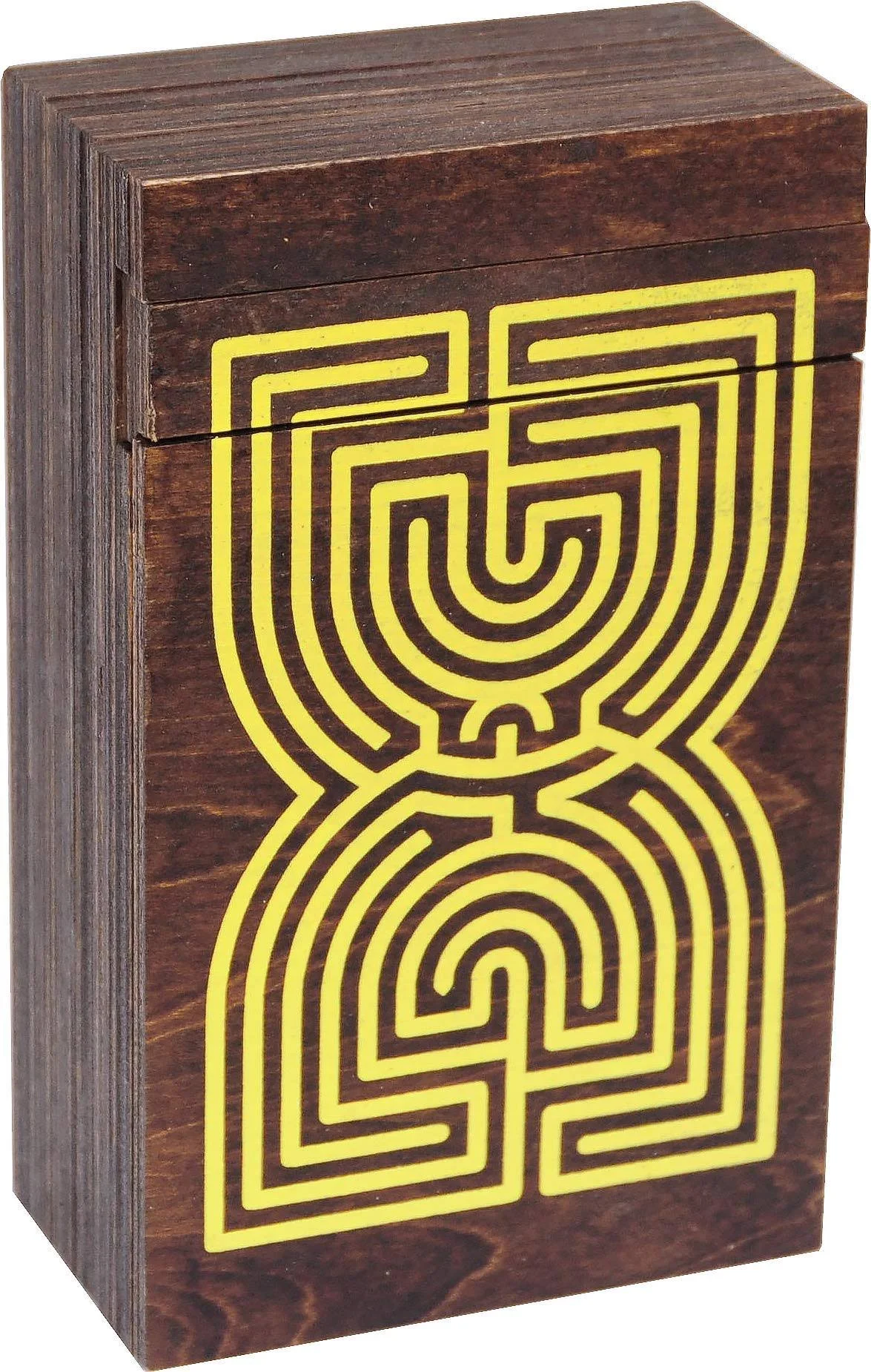 Logica Puzzles Art. Labyrinth Puzzle Box - Wooden Brain Teaser - Secret Safe - Difficulty 5/6 Incredible - Leonardo Da Vinci Collection