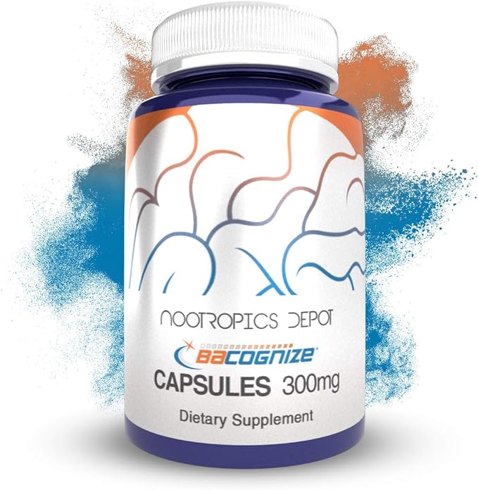 BaCognize Bacopa Monnieri Capsules, Nootropic Brain Booster, 300mg, 240-Count