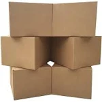 Cardboard Moving Boxes, 12 Pack, Large, Brown, 20&#034; x 20&#034; x 15&#034;