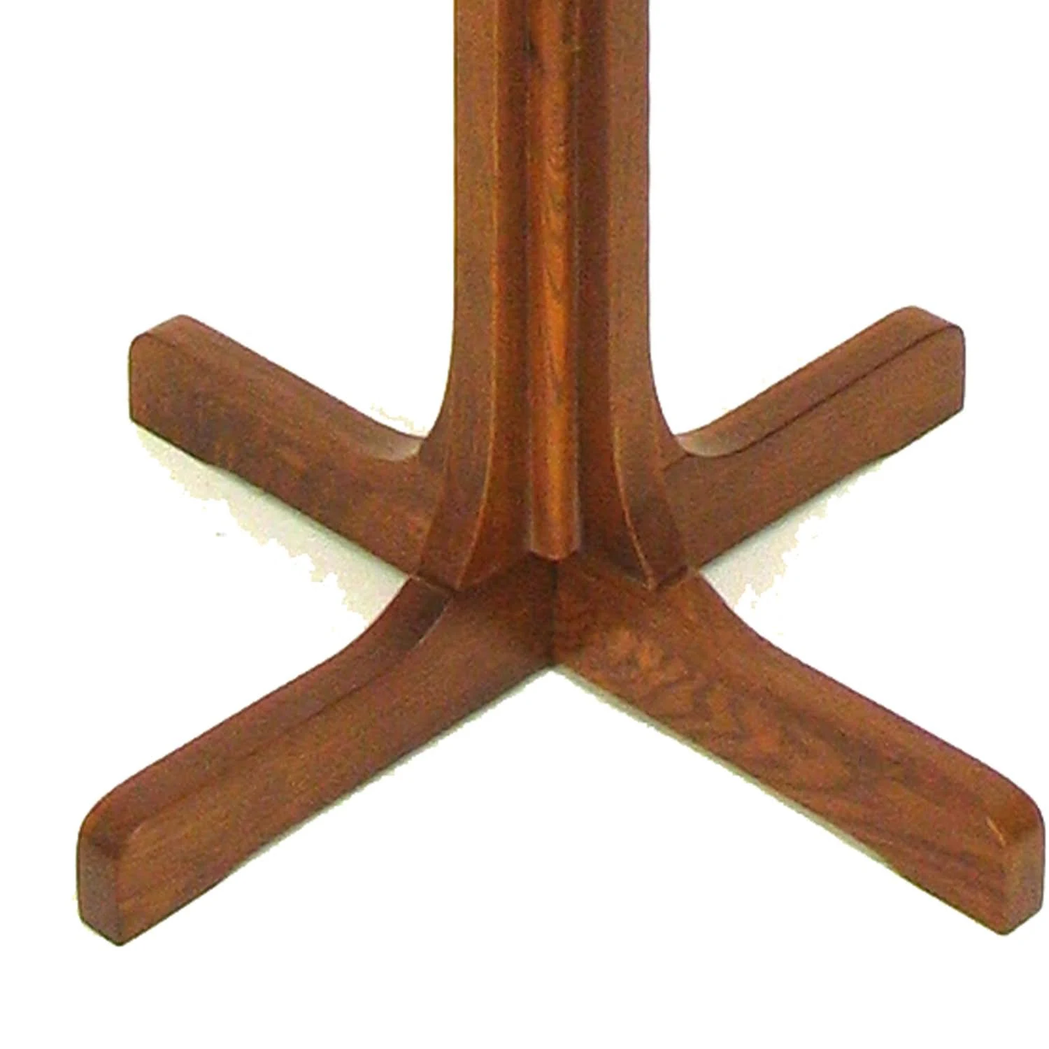 Benjara Wooden Coat Stand with X Frame Base and Metal Hooks, Brown