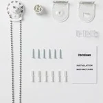 ChrisDowa Roller Blinds Replacement Parts Kit for 1-1/8 (28mm) Tube, with Metal Bracket, Child Safety Device and Metal Bead Chain