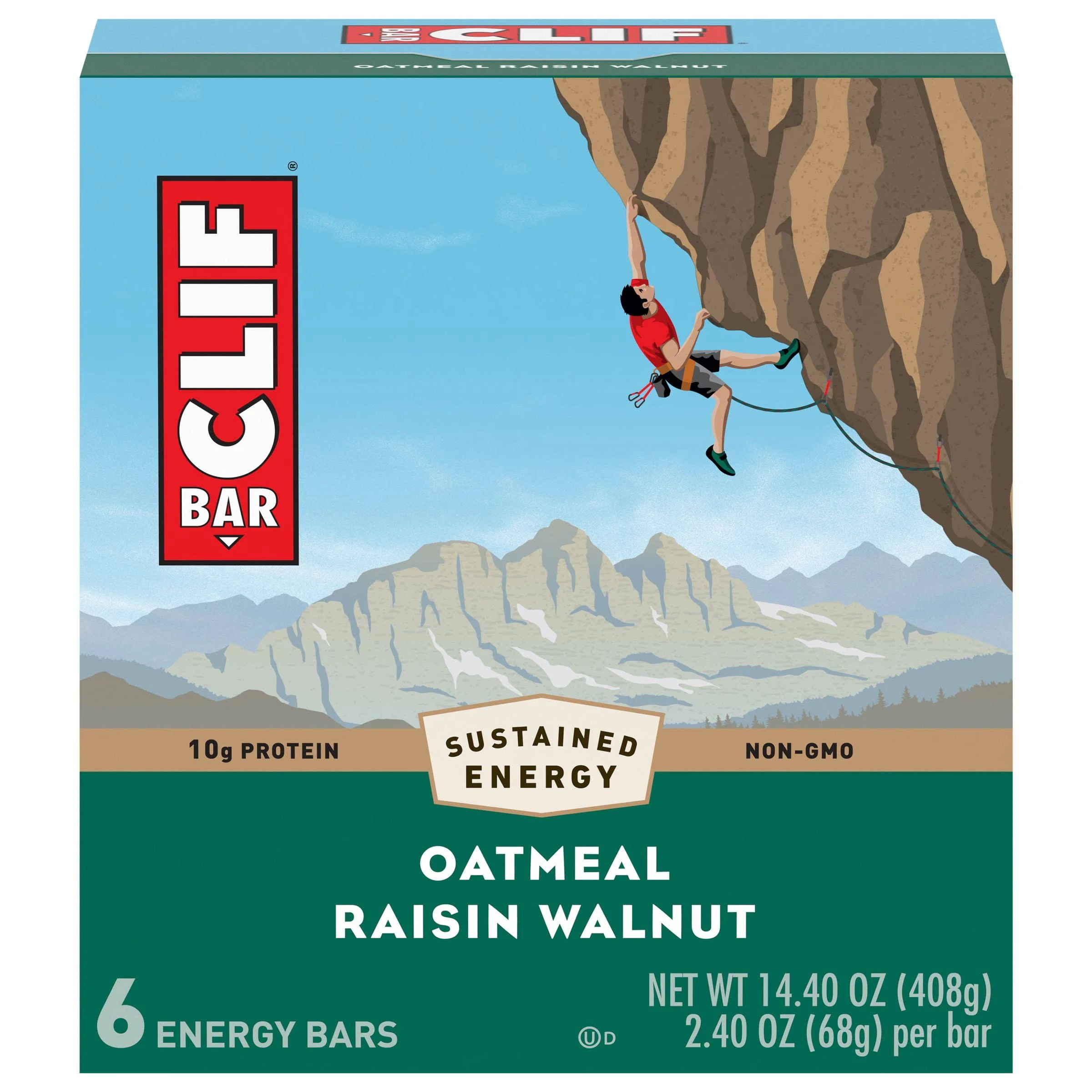 Clif Bar Energy Bars, Oatmeal Raisin Walnut - 6 pack, 2.40 oz bars