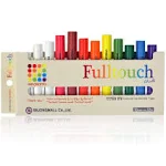 Hagoromo Fulltouch Color Chalk Non-Toxic - [12 Pcs/10 Color Mix] 1 Box, Assorted Dustless Washable Chalk for Kids, Professional Use, Sidewalk, Chalk Board, Blackboard