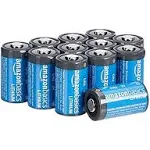 6-Pack Lithium Cr123A 3 Volt Battery, 10-Year Shelf Life