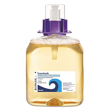 Boardwalk 8300 Foam Antibacterial Handwash, Fruity, 1250ml Refill (Case of 4)