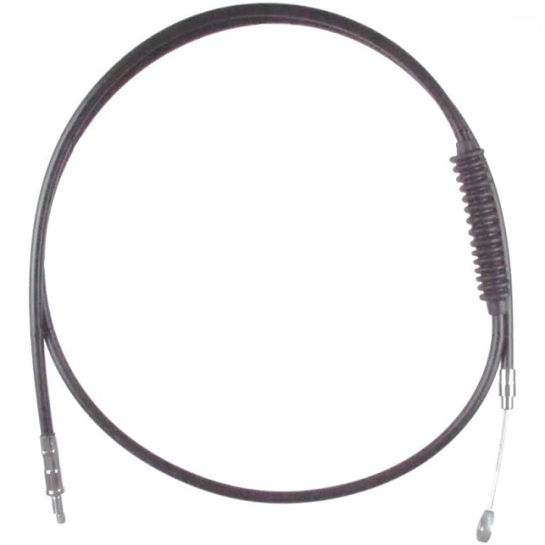 Hill Country Customs Black Vinyl Coated +4" Clutch Cable for 2008-2013 Harley Touring models - HC-52-1437