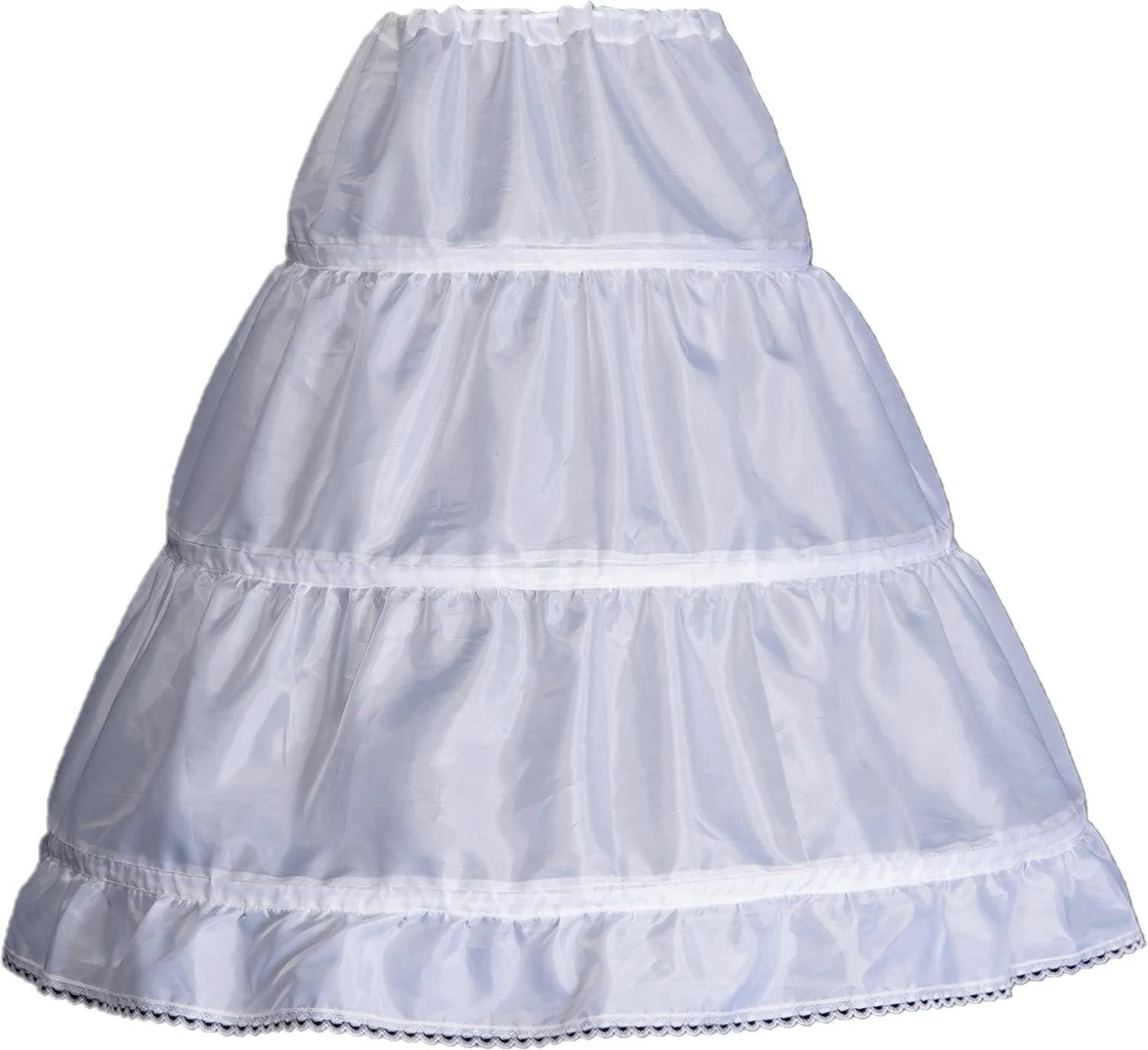 Girls' 1 2 3 Hoops Petticoat Full Slips Flower Girls Crinoline Skirts Ball Gowns 1-12 Year Old