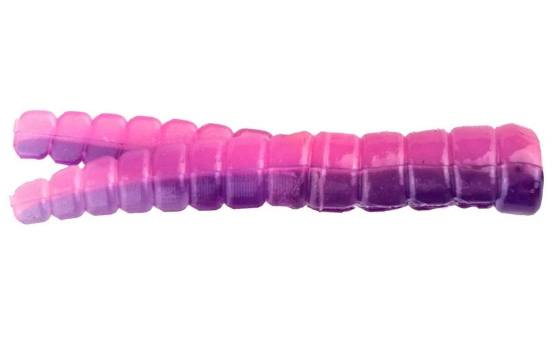 Leland's Lures Trout Magnet 50-Pack Split-Tail Grub Body Pack, Also Great for Bass and Panfish, Purple Haze