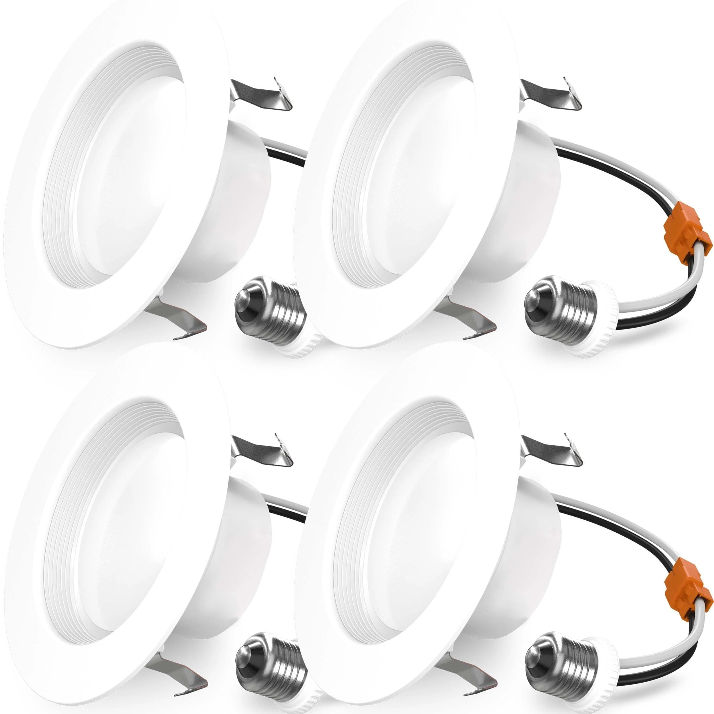  10Pack Retrofit LED Recessed Lighting 4 In. 4000K Cool White Dimmable Can Light