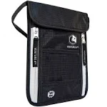 Venture 4th Passport Holder Neck Pouch with RFID Blocking Concealed Wallet