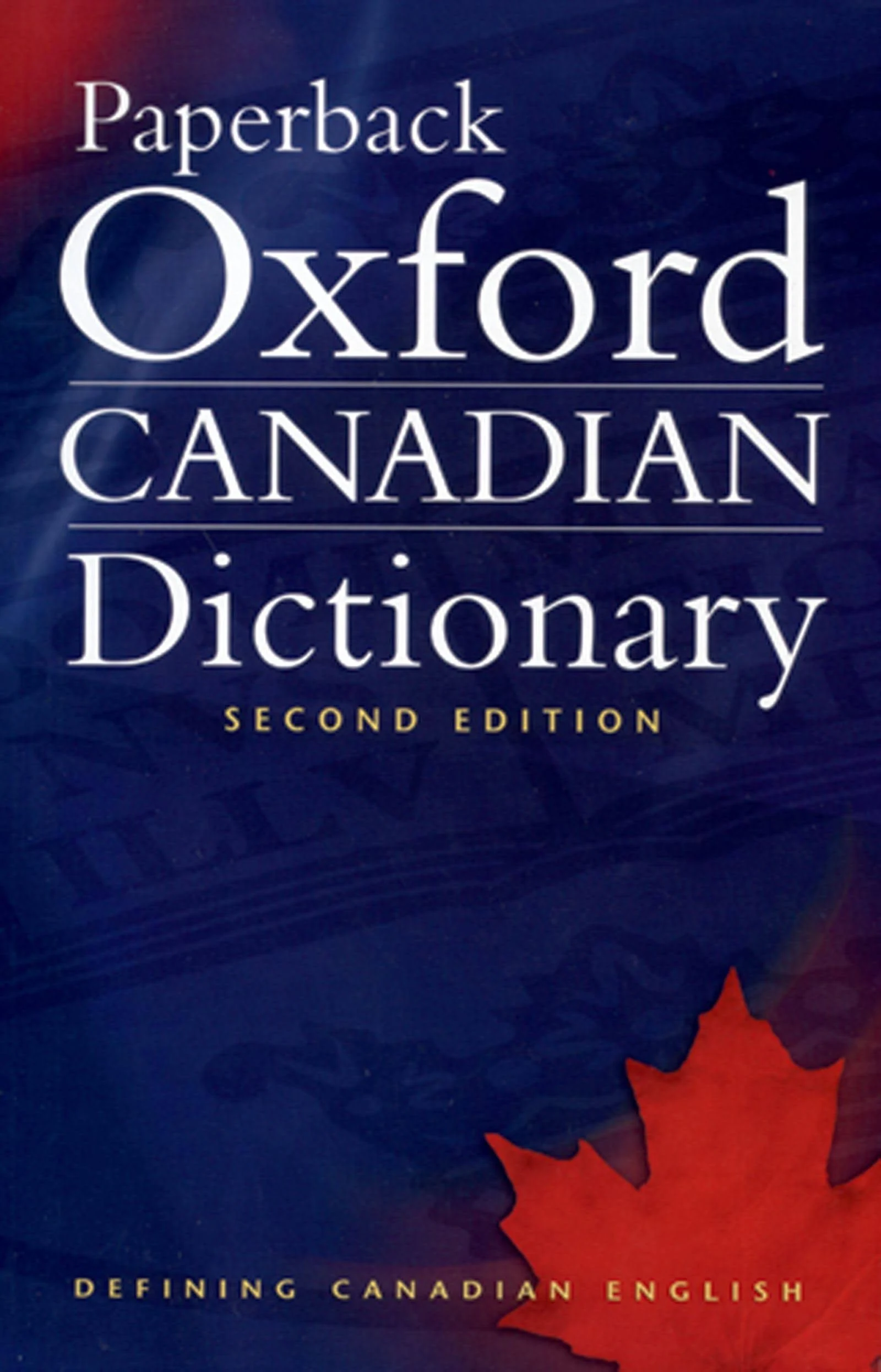 Paperback Oxford Canadian Dictionary [Book]