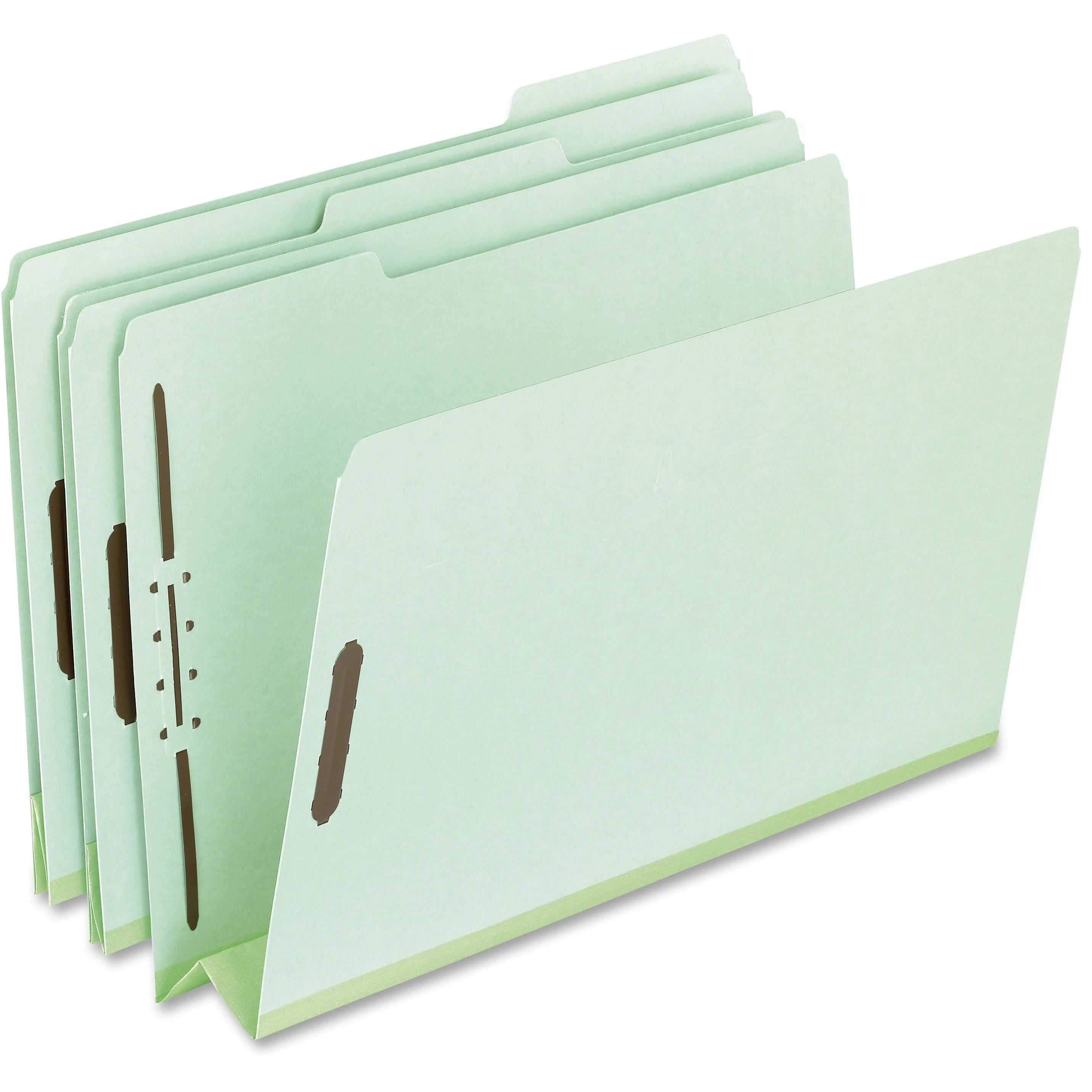 Pendaflex 17182 Pressboard Folders, 2 Fasteners, 3" Expansion, 1/3 Tab, Letter, Green (Box of 25)