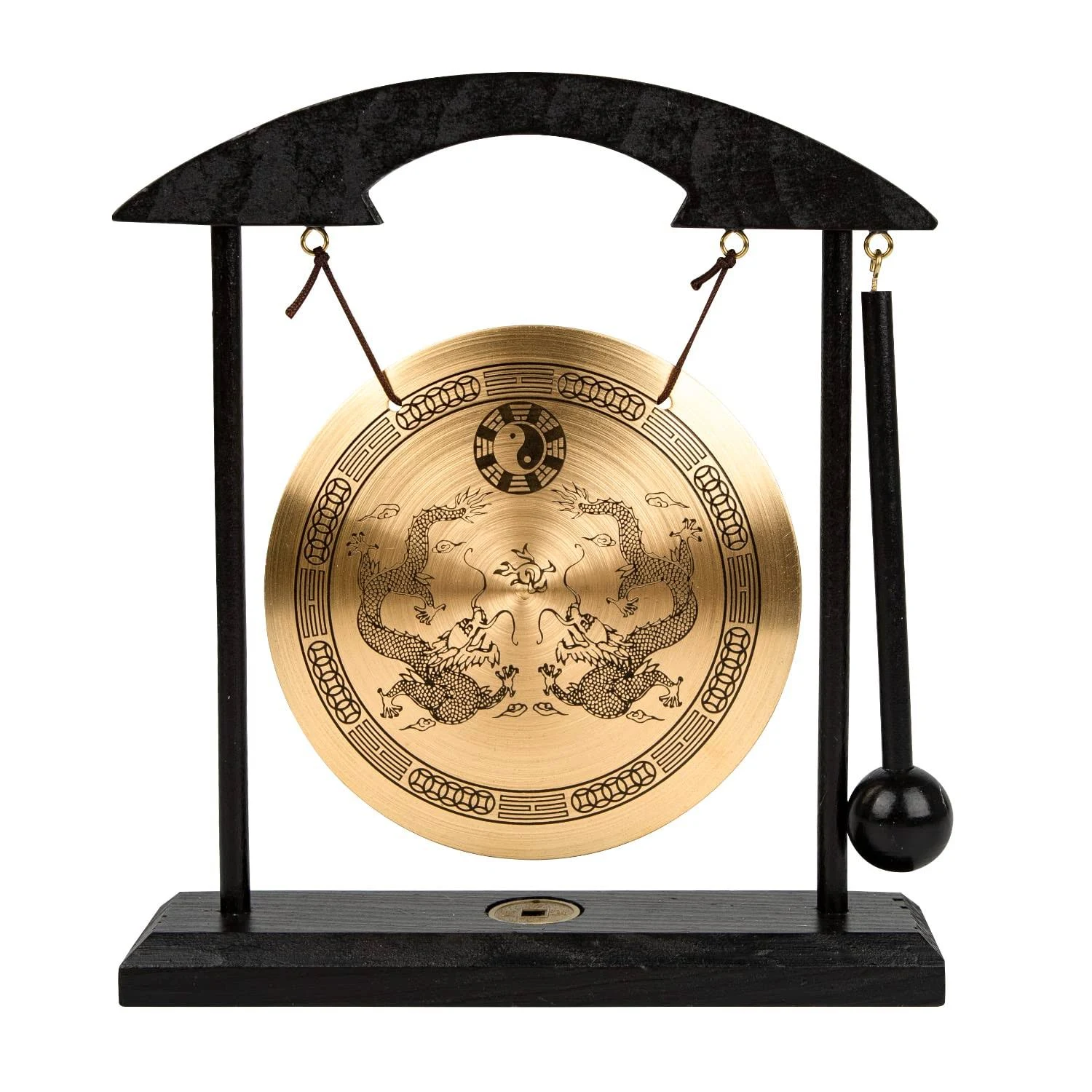 Feng Shui Gong Brass Desktop Zen Art Home Decor Housewarming Congratulatory B...