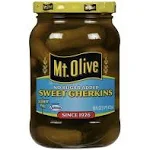 RightNowBuy Mt. Olive Sweet Gherkins No Sugar Added 16 oz (Pack of 2)