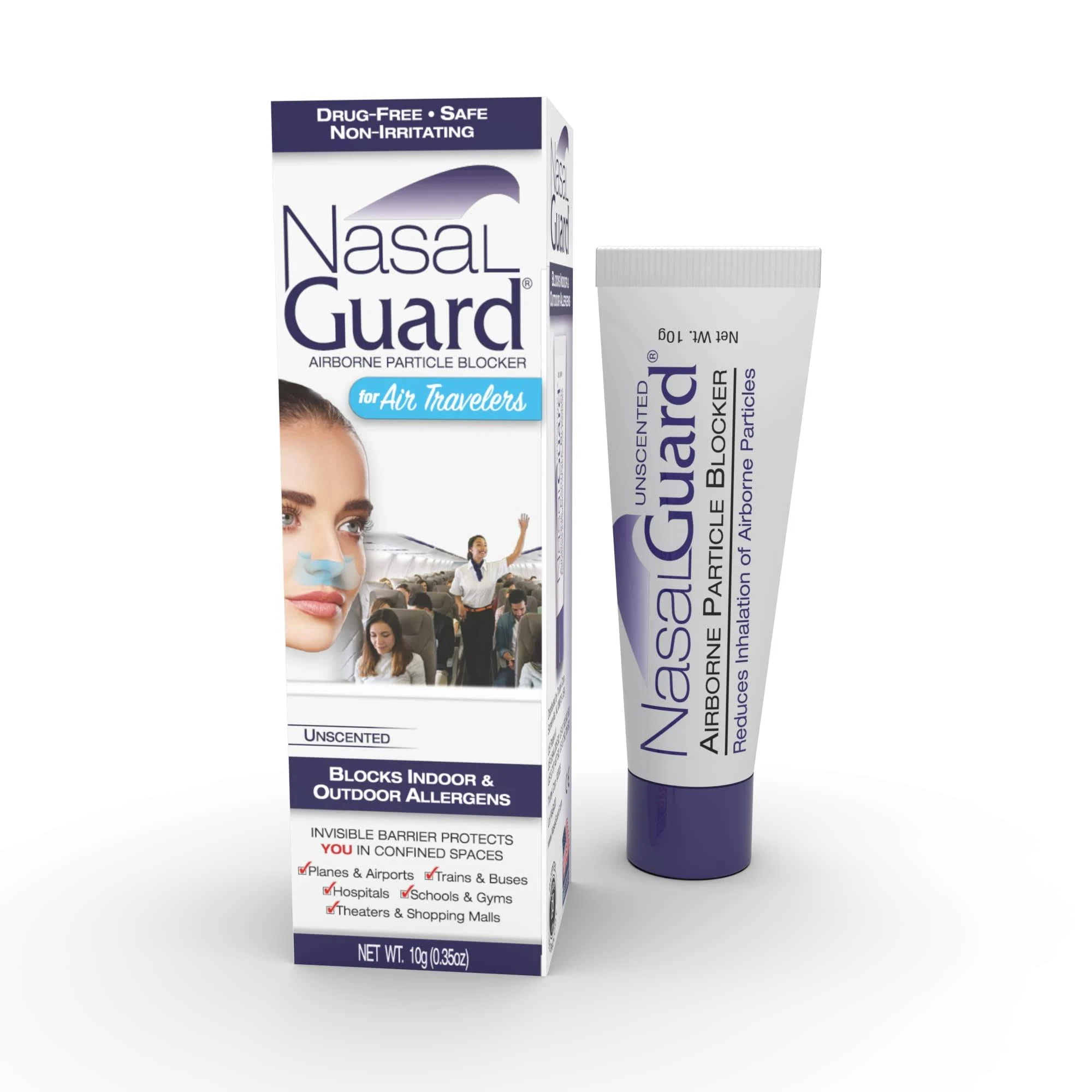 NasalGuard for Air Travelers (Unscented, 10 Gram)