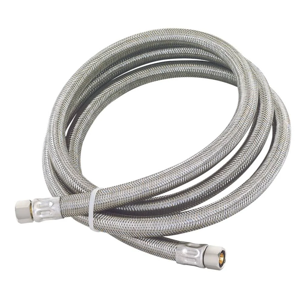 Eastman 48082 Braided Stainless Steel Faucet Connector, 3/8 inch Comp, 96 inch