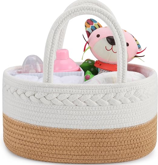 ABenkle Diaper Caddy Baby Cotton Rope