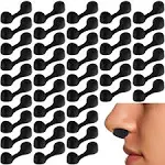 Tondiamo 100 Pieces Nose Plug Filter Disposable Nose Dust Filters Nostril Filters Spray Nose Filter Sponge Nose Plugs for Women Men Sunless Spray Tanning Outdoor Dust Construction Areas (Black)