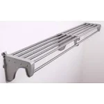 EZ Shelf 40 inch-74 inch Expandable Closet Shelf and Rod, Silver, 1 Bracket