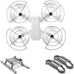 (3-in-1) Mavic Mini/Mini 2/Mini se/Mini 2 SE 360° Propeller Guard + Landing Gear Extensions + Propeller Holder for DJI Mini 2/Mini SE/Mini 2 SE Accessories