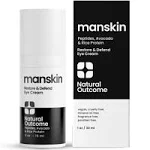 natural outcome Mens Eye Cream for Anti Aging - Dark Circles Under Eye Treatment and Reduce Puffiness - Restore & Defend Eye Bags Cream for Men, Prevent Fine Lines & Wrinkles with Peptides, Hyaluronic Acid, Rice Proteins