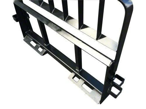 Skid Steer Pallet Fork Frame w/Guard Only, Quick Attach