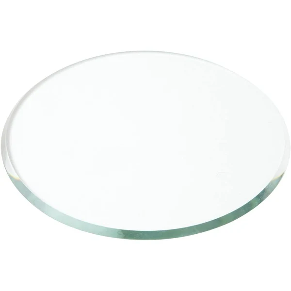 Plymor Round 3mm Beveled Clear Glass, 4 inch x 4 inch