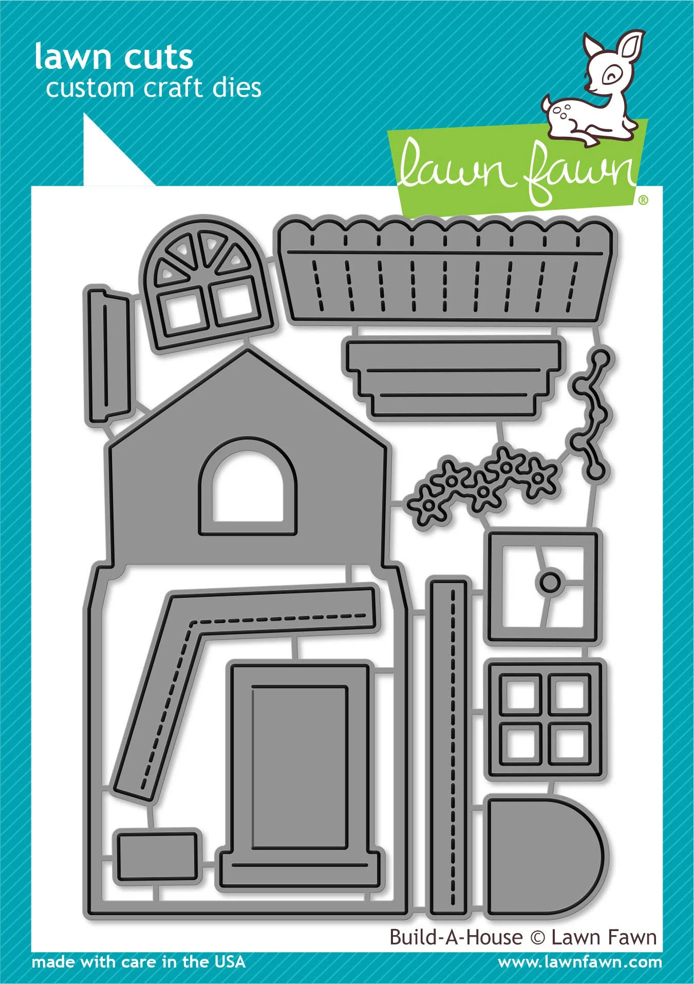 LAWN FAWN Lawn Cuts Custom Craft Die-Build-A-House, 3897