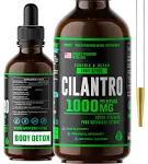 HERBIFY Organic Cilantro Tincture - Herbal Cilantro Supplement for Detox - Ri...