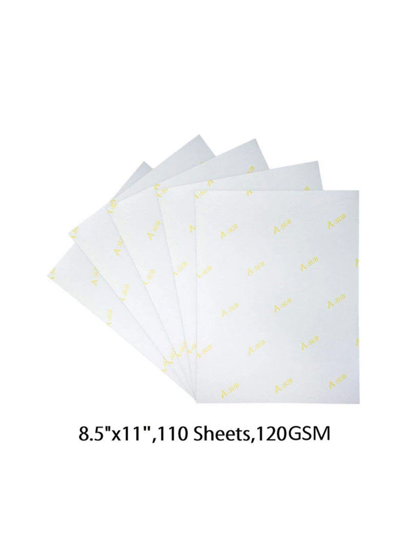 A-Sub 8.5'' x 11'' Sublimation Paper 120gsm, 110 sheets