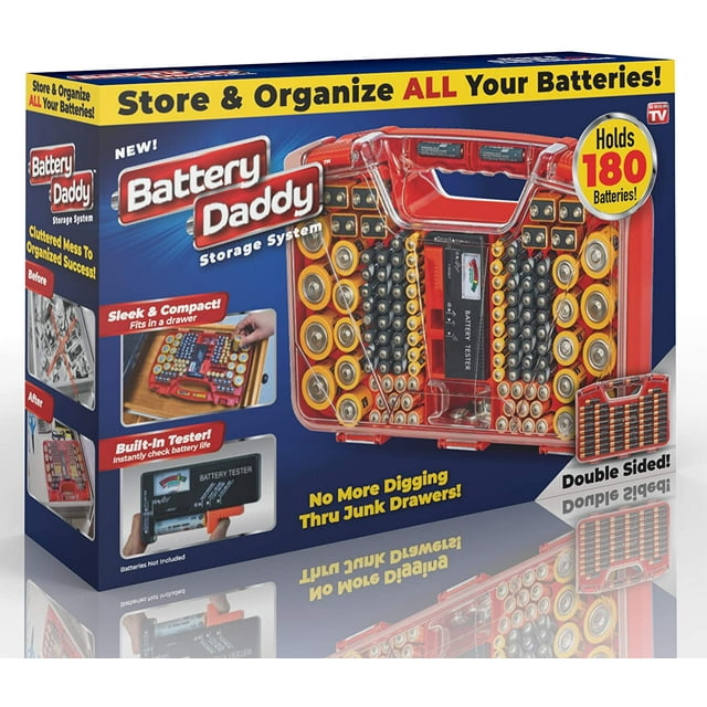 NEW Battery Daddy Battery Organizer and Storage Case