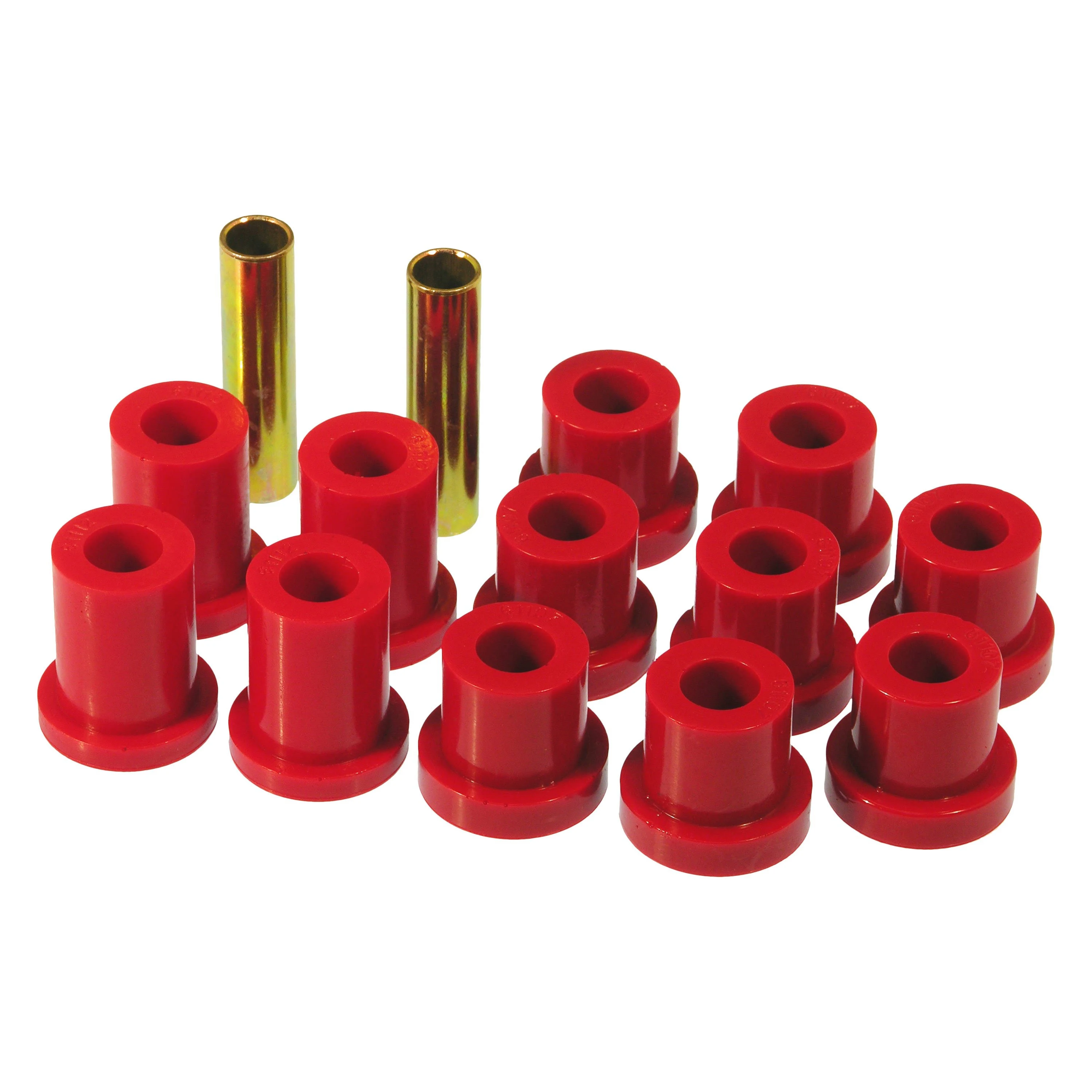 Prothane 7-1023 Red Rear Spring Eye and Shackle Bushing Kit