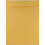 JAM Paper 9&#034; x 12&#034; Open End Catalog Envelopes Brown Kraft Manila 4132I