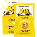 Sunbutter Organic On the Go Original Sunflower Butter, 1.1 Ounce -- 30 per case