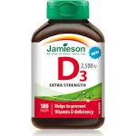 Jamieson Vitamin D3 - 2,500 IU Extra Strength - 180 Tablets