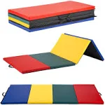 Gymnastics Tumbling Mats 4'x10'x2"/4'x8'x2"/ 4'x6'x2"/2'x6'x1.6" Gymnastics Mat Fold Yoga Mat Thick Exercise Mat Portable Mat for home Workout outdoor Exercise Mat PU leather Gymnastics Crash Mat