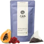 OSULLOC Red Papaya Black Tea (Rosehip & Papaya scent) | Korean Premium Blended Tea Bag | Sweet Fruit Tea | 20 Count Tea Bags, 1.27oz