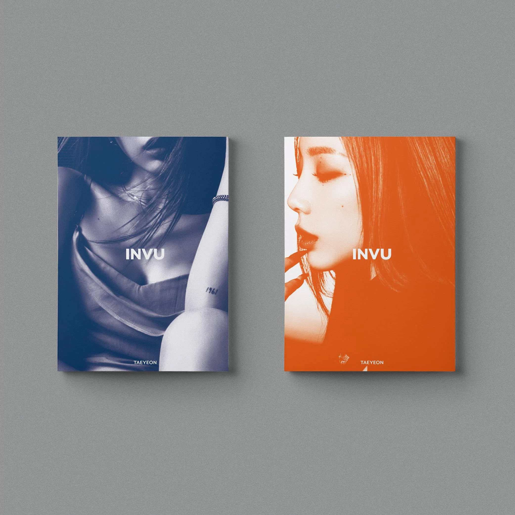 SM Ent. Taeyeon - INVU [Orange ver.] (3rd Album) Album+Pre Order Limited Benefits+CultureKorean Gift(Decorative Stickers,Photocards), Orange,Blue