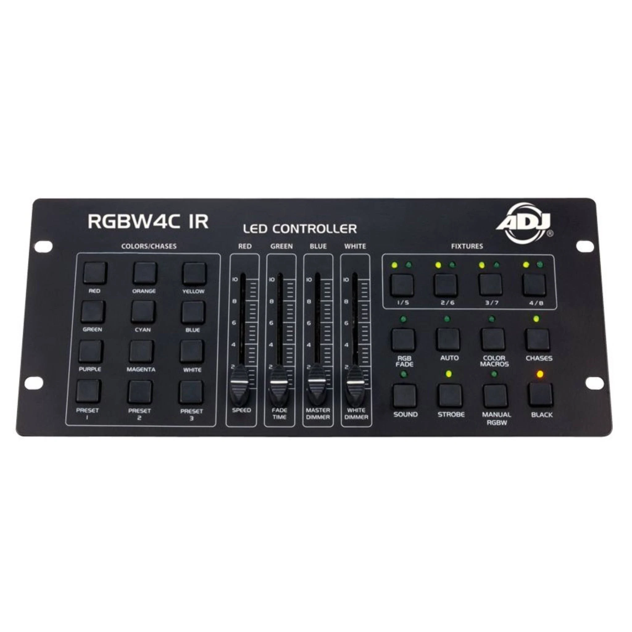 ADJ Products RGBW4C IR 32 Channel RGB, RGBW, and RGBA LED Controller - Compact DMX 512 Controller - Lighting Mixer Board -Lightweight and Portable - Black