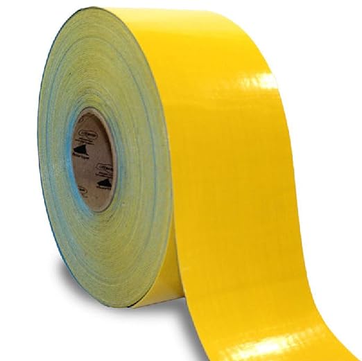 LiteMark EC-700 Easy Clean - Yellow Heavy Duty Floor Marking Tape for Asphalt...