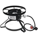 XtremepowerUS High Pressure Stove Single Burner w/Regulator & Hose Outdoor Propane Portable Camping Cooking Range