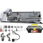 VEVOR Precision Metal Lathe Machine 8.3'' x 29.5'' Brushless Motor - Tool Box Included