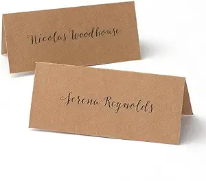 Gartner Studios Kraft Printable Place Cards, 3.75" x 1.5", 48-Count