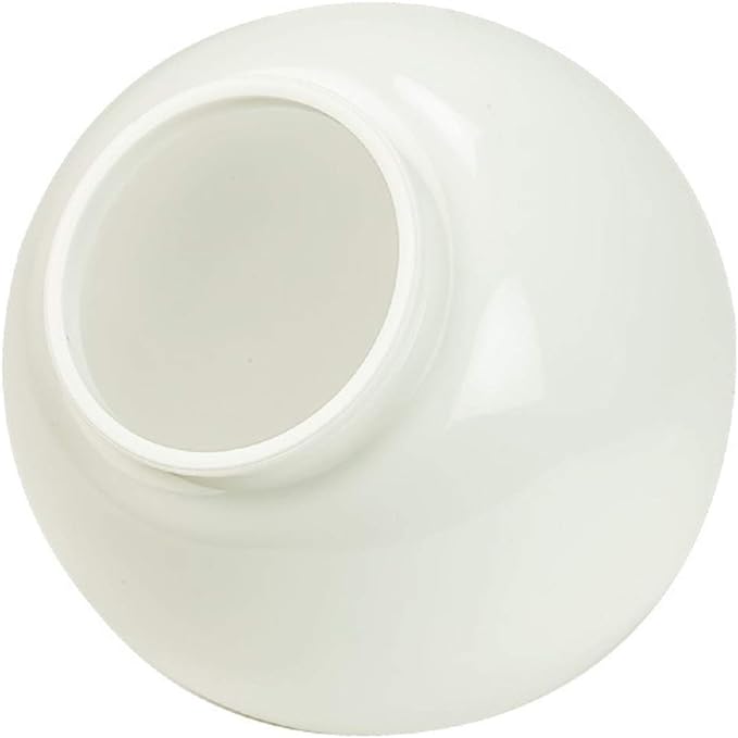 American Made Plastics 8 in. White Acrylic Globe - 4 in. Neck Exterior - American ...