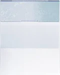 CheckOMatic Computer Check Paper - 100 Pack - Top Blank Stock Checks - Security Features & Laser Printer Compatible - Blue Green