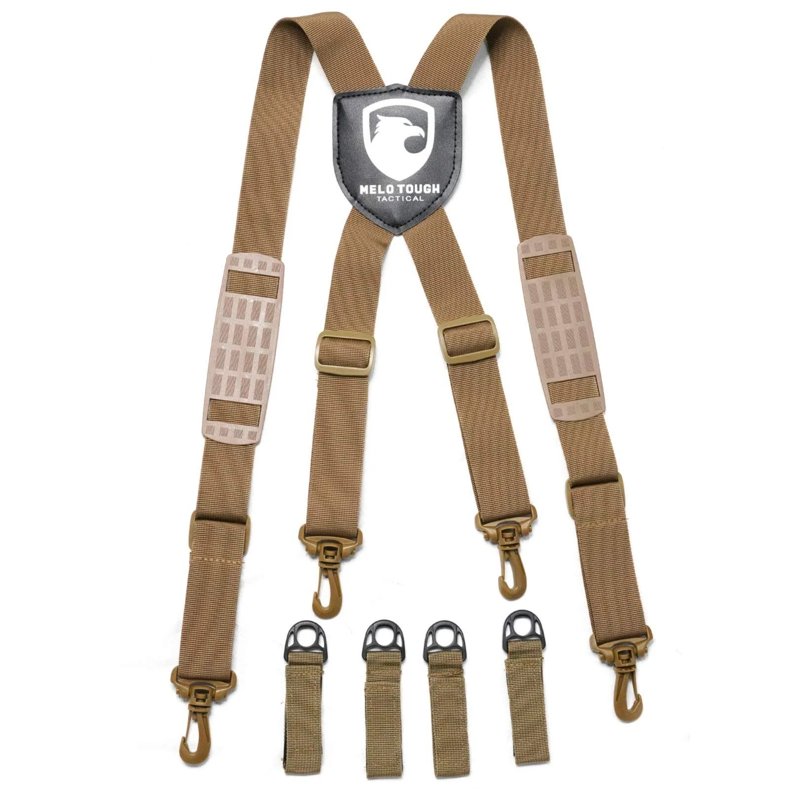 MELOTOUGH Police Suspender for duty belt Tactical suspenders For Battle Belt Come With 4 Pcs Duty Belt Keeper