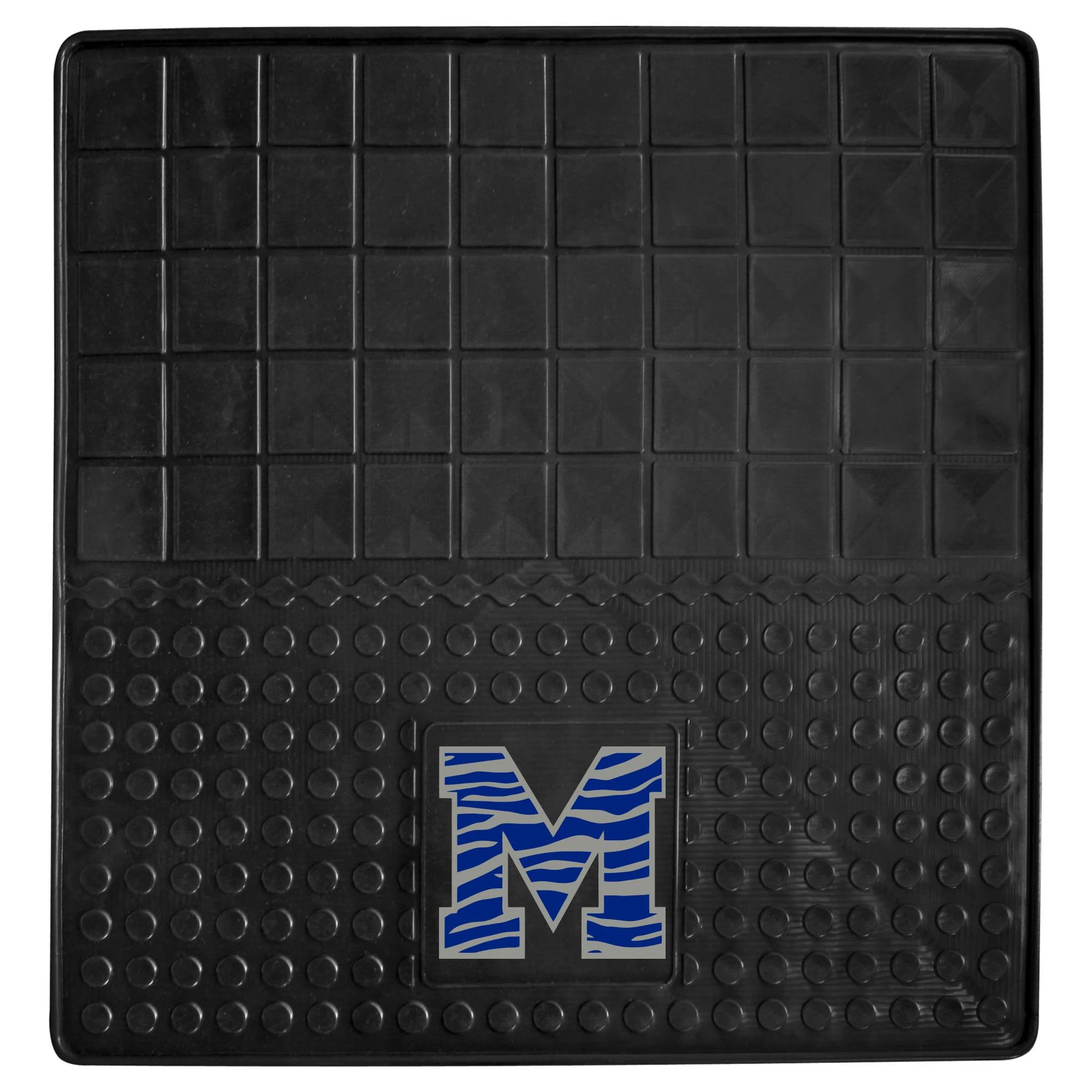 FANMATS 12775 NCAA Memphis Tigers Back Row Utility Car Mats - 2 Piece Set, 14in. x 17in., All Weather Protection, Universal Fit, Deep Resevoir Design, Molded Team Logo