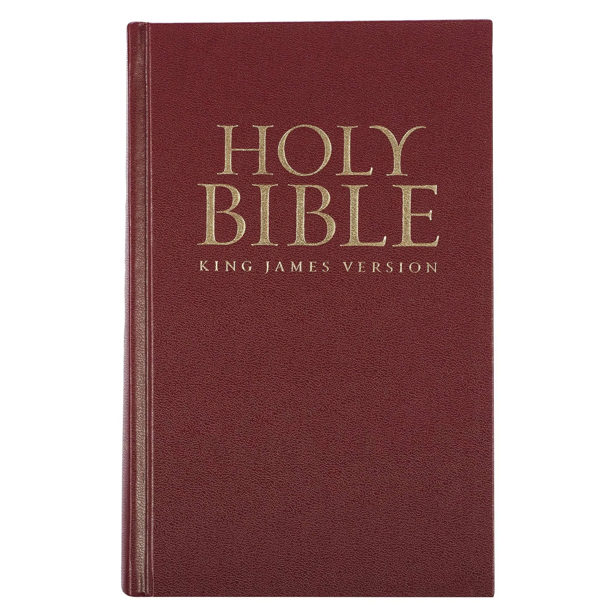 KJV Holy Bible, Pew and Worship Bible Red Letter Edition Hardcover - Ribbon Marker, King James Version, Burgundy (KJV Pew and Worship Editions)