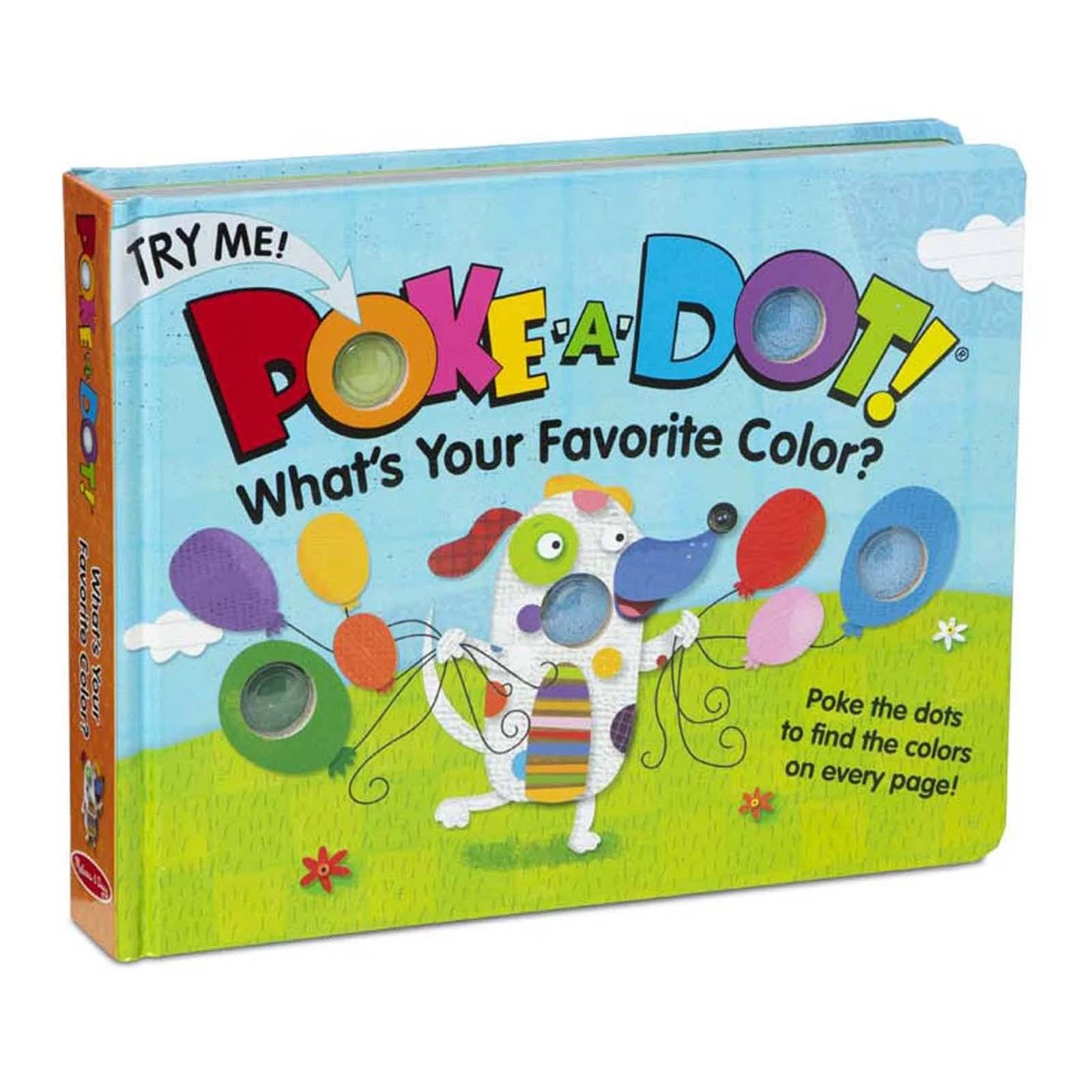 Melissa & Doug Children's Book - Poke-a-Dot: What’s Your Favorite Color (Board Book with Buttons to Pop) - Poke A Dot /Push Pop Book For Toddlers And Kids Ages 3+